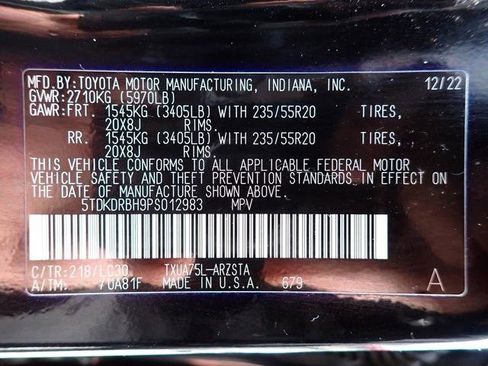 Certified 2023 Toyota Highlander XSE image 22