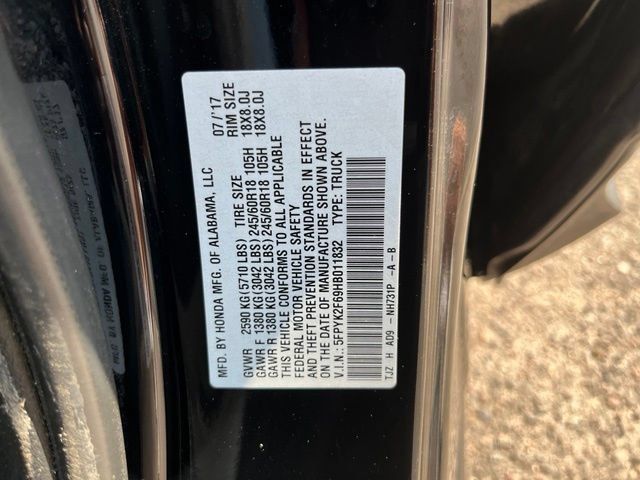 Used 2017 Honda Ridgeline RTL-T image 16