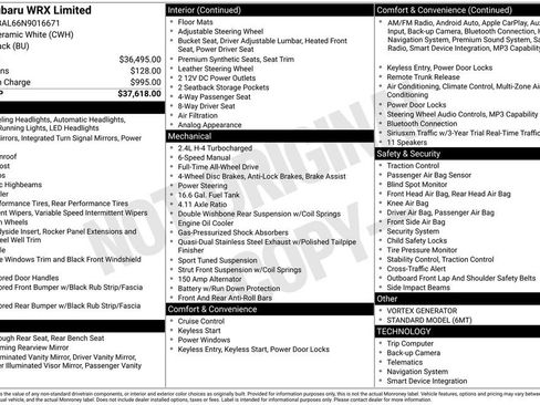 Used 2022 Subaru WRX Limited image 5