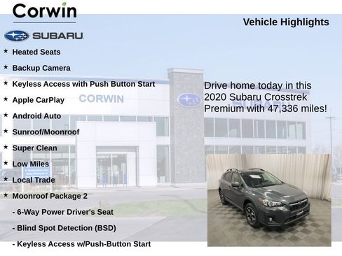 Used 2020 Subaru Crosstrek 2.0i Premium w/ Moonroof Package 2 image 6