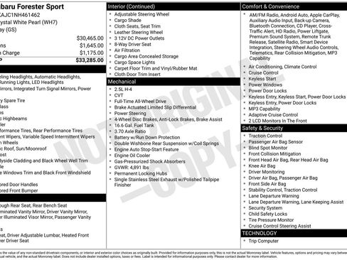 Certified 2022 Subaru Forester Sport AWD/4WD image 34
