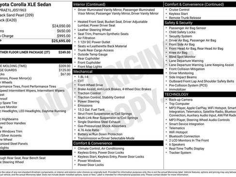 Used 2020 Toyota Corolla XLE FWD image 40