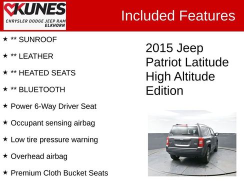 Used 2015 Jeep Patriot High Altitude image 3