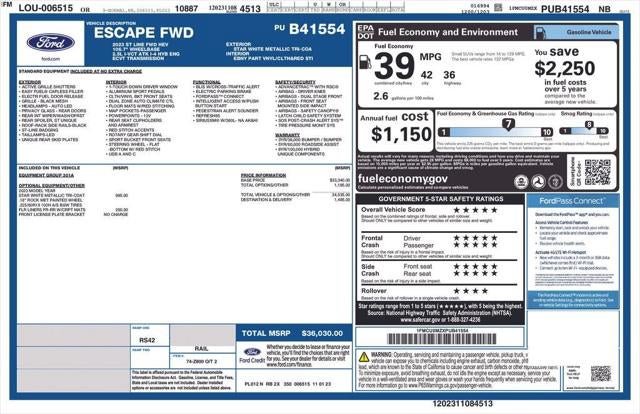 Used 2023 Ford Escape ST-Line w/ Equipment Group 301A FWD image 22