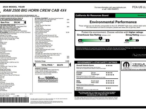 Used 2024 RAM 2500 Big Horn w/ Bed Utility Group AWD/4WD image 5