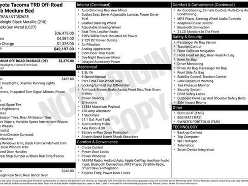 Used 2022 Toyota Tacoma TRD Off-Road w/ TRD Premium Off Road Package image 2