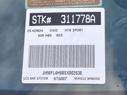 Used 2025 Honda Civic Sport image 30