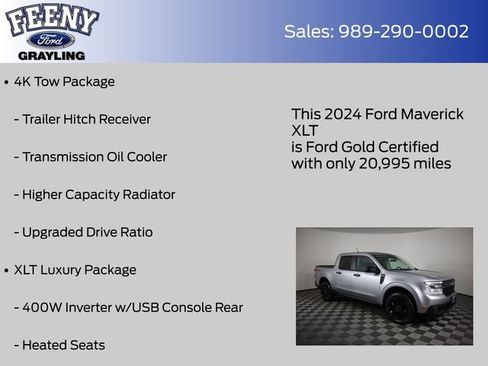Certified 2024 Ford Maverick XLT w/ XLT Luxury Package AWD/4WD image 20