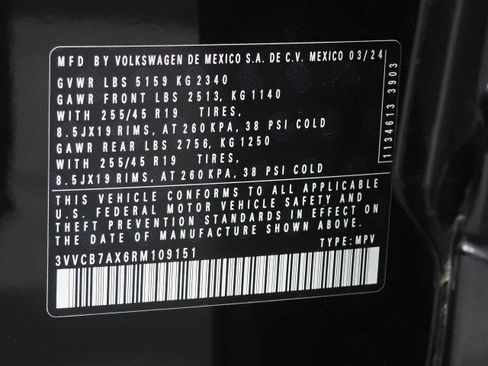 Used 2024 Volkswagen Tiguan SE R-Line FWD image 63