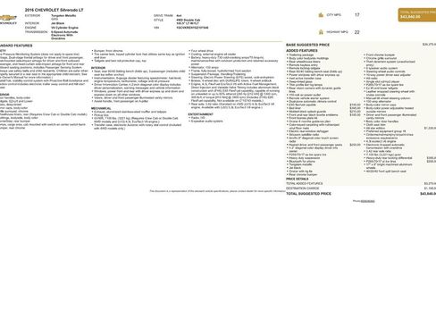 Used 2016 Chevrolet Silverado 1500 LT w/ All Star Edition image 9