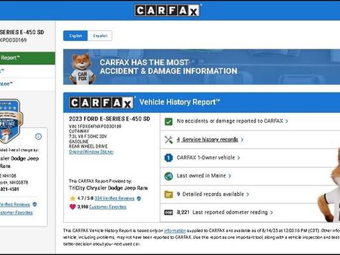 Used 2023 Ford E-450 and Econoline 450 Super Duty w/ Motorhome Prep Package image 14