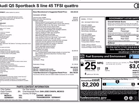Used 2023 Audi Q5 2.0T Prestige w/ Prestige Package AWD/4WD image 2