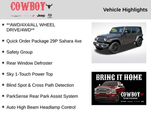 Used 2025 Jeep Wrangler Unlimited Sahara w/ Safety Group AWD/4WD image 5