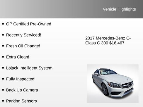Used 2017 Mercedes-Benz C 300 Coupe w/ Premium 1 Package image 4