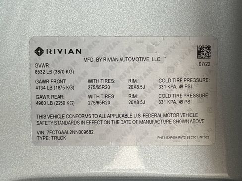Used 2022 Rivian R1T Launch Edition AWD/4WD image 24