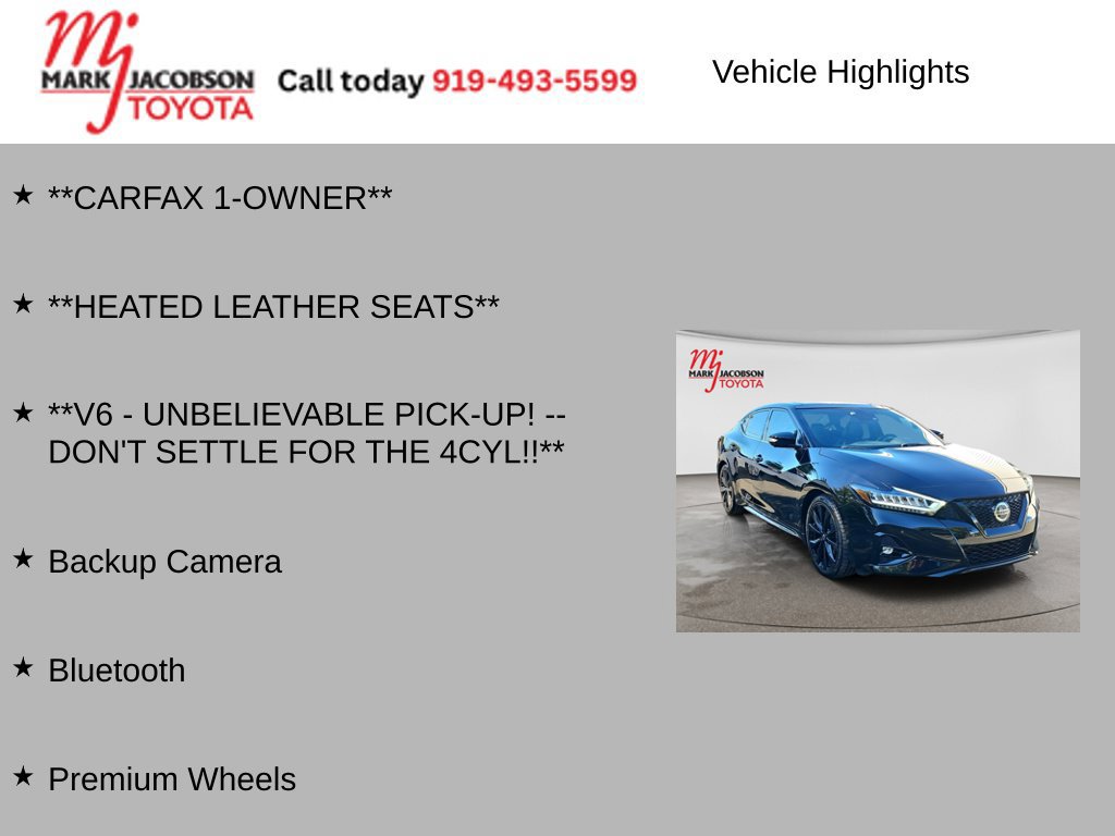 Used 2021 Nissan Maxima SR w/ Sport Mat Group FWD image 7