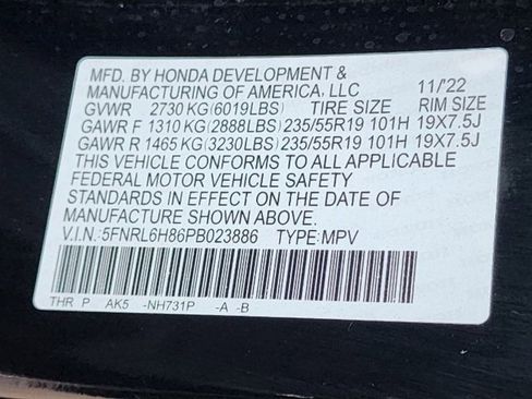 Used 2023 Honda Odyssey Touring image 34