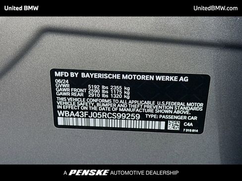 Used 2024 BMW 530i w/ Convenience Package RWD image 15