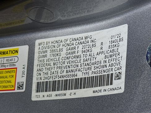 Used 2022 Honda Civic Sport image 40