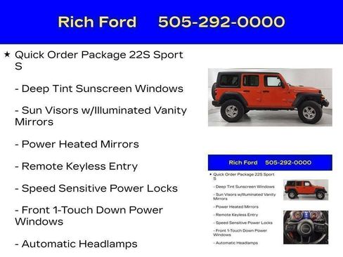 Used 2020 Jeep Wrangler Unlimited Sport S AWD/4WD image 85