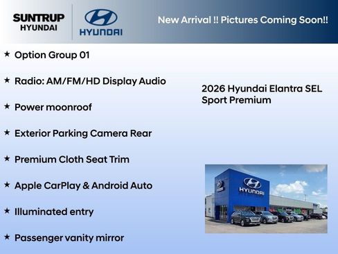 New 2026 Hyundai Elantra SEL Sport Premium FWD image 2
