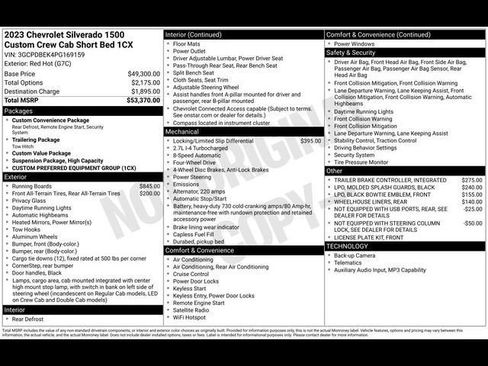 Certified 2023 Chevrolet Silverado 1500 Custom AWD/4WD image 28