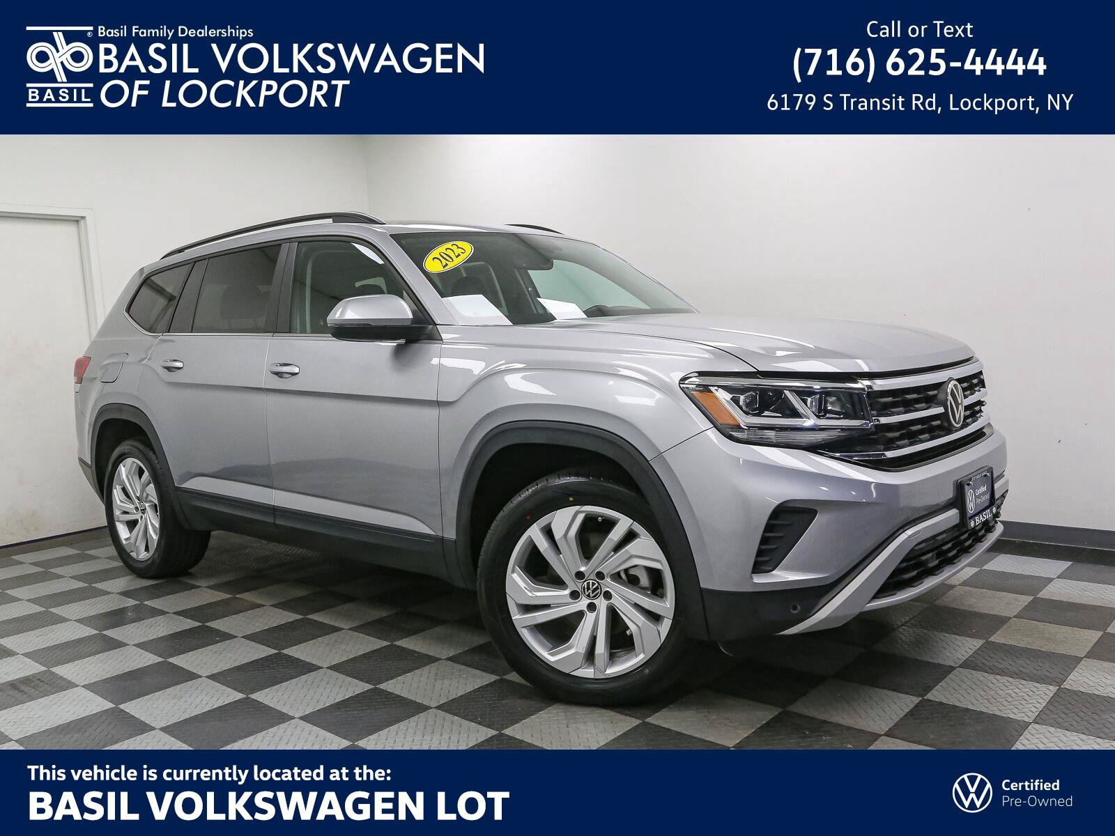 Certified 2023 Volkswagen Atlas SE w/ Panoramic Sunroof Package AWD/4WD image 1
