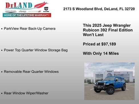 New 2025 Jeep Wrangler Unlimited Rubicon 392 image 13