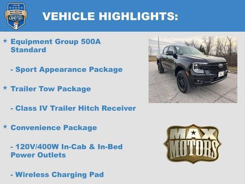 New 2025 Ford Ranger Lariat w/ FX4 Off-Road Package image 5