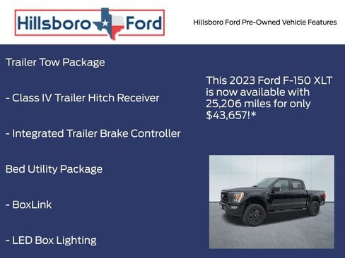 Used 2023 Ford F150 XLT w/ Equipment Group 302A High AWD/4WD image 13