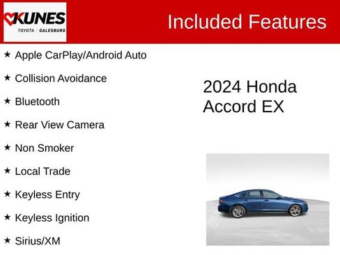 Used 2024 Honda Accord EX image 2