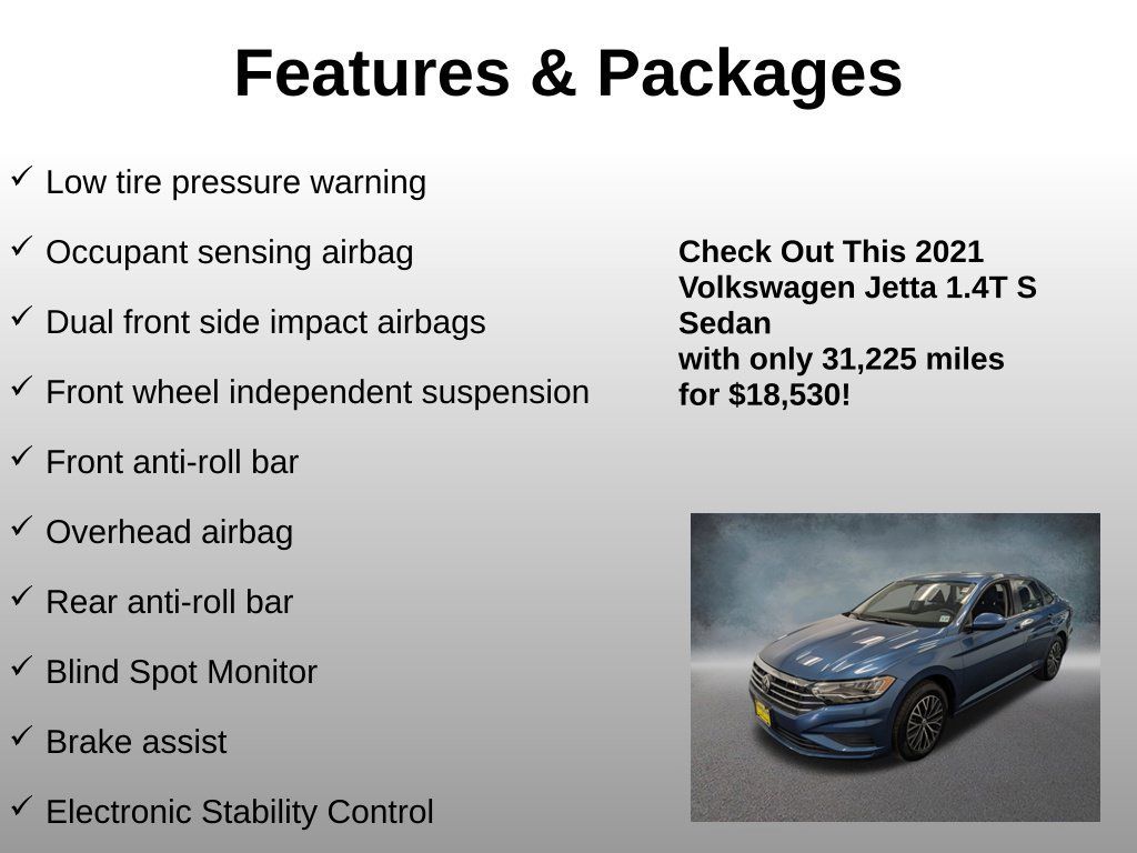 Used 2021 Volkswagen Jetta S w/ Driver Assistance Package FWD image 13