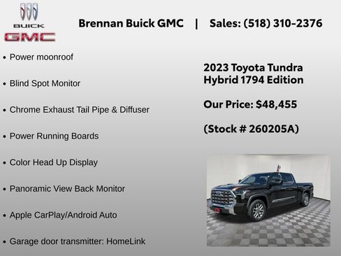 Used 2023 Toyota Tundra 1794 Edition w/ Advanced Package AWD/4WD image 12
