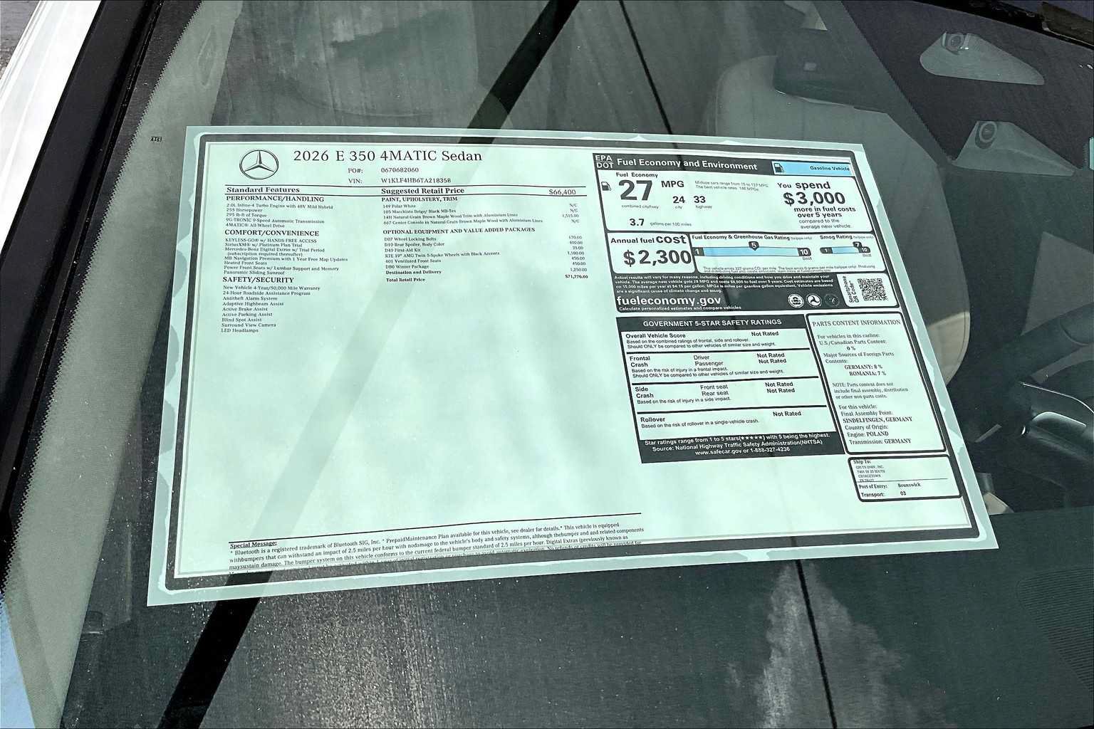 Used 2026 Mercedes-Benz E 350 4MATIC Sedan image 22
