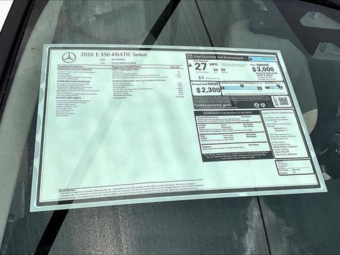 New 2026 Mercedes-Benz E 350 E 350 image 22