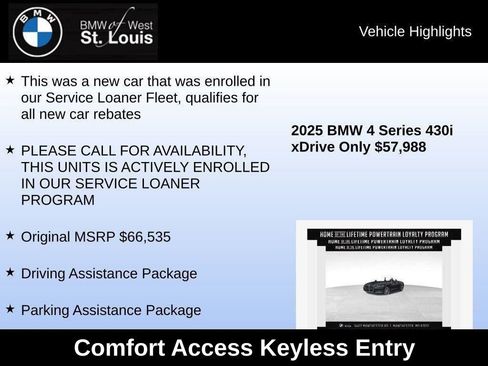 Used 2025 BMW 430i xDrive Convertible w/ Premium Package image 15