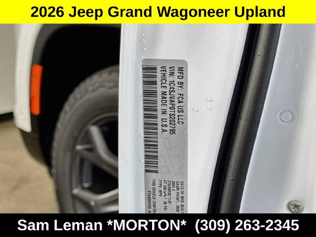 New 2026 Jeep Grand Wagoneer 4WD w/ Quick Order Packge 29V Upland image 35