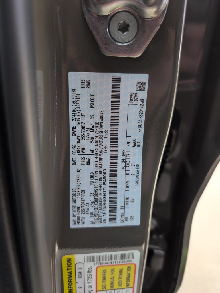 New 2026 Ford Ranger XLT w/ Equipment Group 301A High RWD image 36
