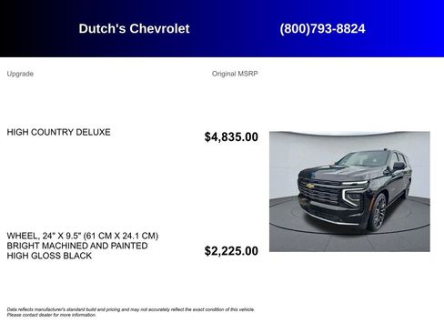 Used 2025 Chevrolet Tahoe High Country AWD/4WD image 6