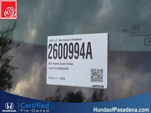 Certified 2023 Honda Accord LX image 30