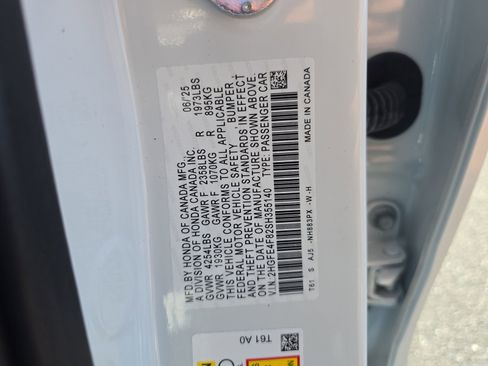 Certified 2025 Honda Civic Sport Touring image 32