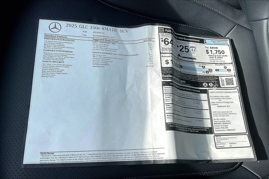 Certified 2025 Mercedes-Benz GLC 350e 4MATIC image 22