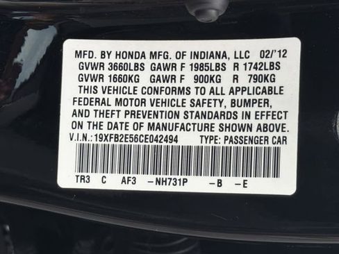 Used 2012 Honda Civic LX image 32