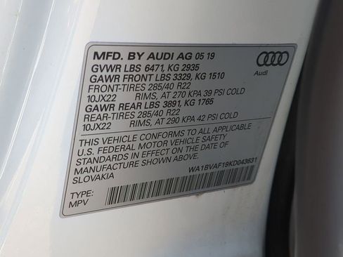 Used 2019 Audi Q8 Premium Plus w/ Premium Plus image 45