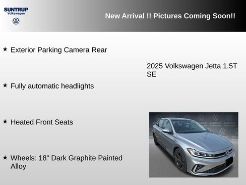 Used 2025 Volkswagen Jetta SE w/ Sunroof Package FWD image 9