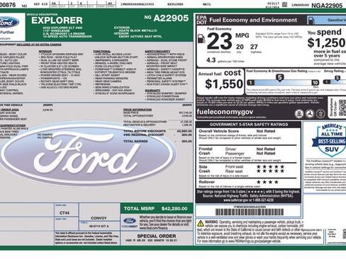 Used 2022 Ford Explorer XLT w/ Equipment Group 202A image 36