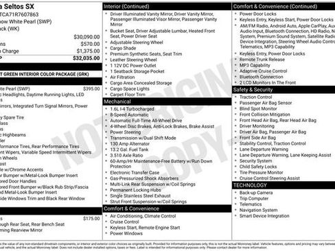 Used 2024 Kia Seltos SX image 33