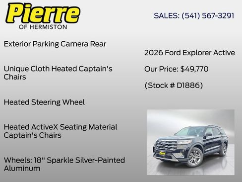 New 2026 Ford Explorer Active AWD/4WD image 18