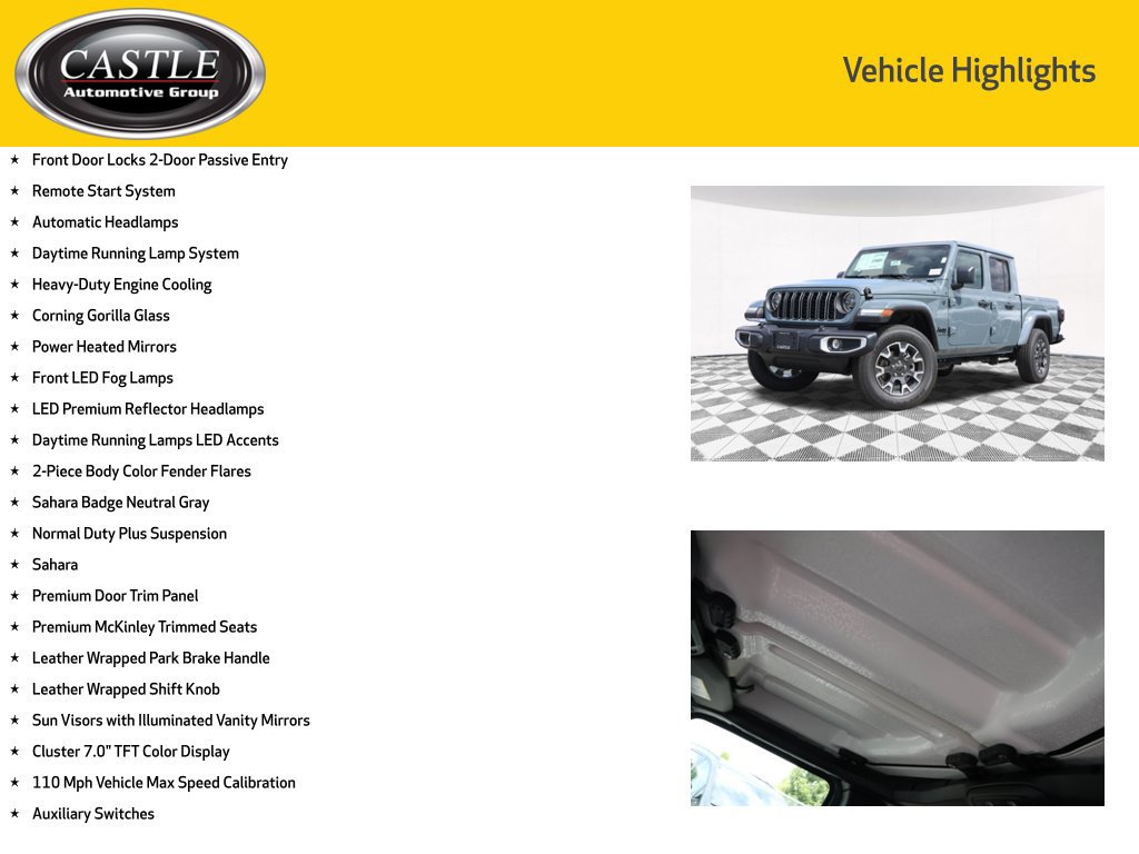 New 2026 Jeep Gladiator Sport AWD/4WD image 10