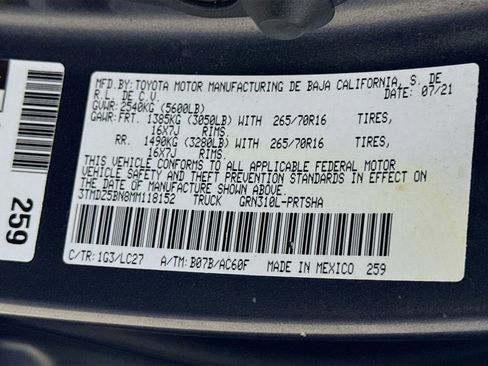 Certified 2021 Toyota Tacoma TRD Off-Road w/ TRD Premium Off Road Package image 29